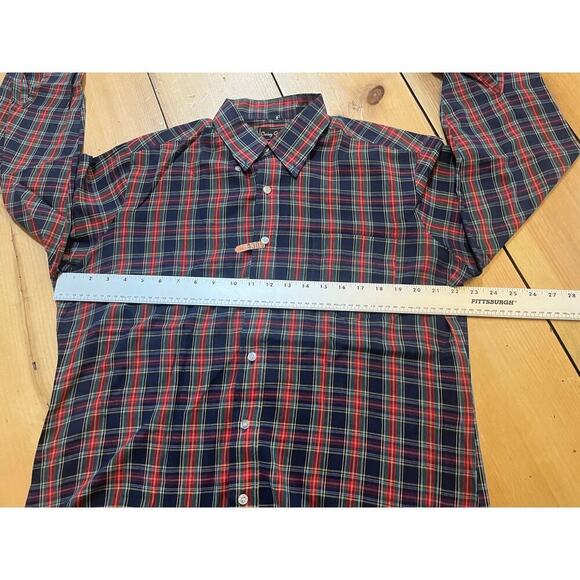 Craig Andrew Men's Button up plaid shirt. Long sleeve. Red/blue/green size large - Picture 7 of 7
